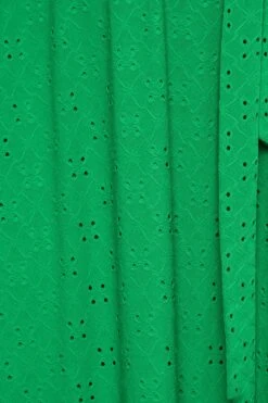 YOURS Curve Green Broderie Anglaise Wrap Maxi Dress -JOICY Clothing Shop dbcd8359 d448 48 137539 Z