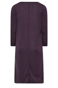 LIMITED COLLECTION Curve Purple Ribbed Dress -JOICY Clothing Shop dd37eb5b c6a2 42 215185 Y