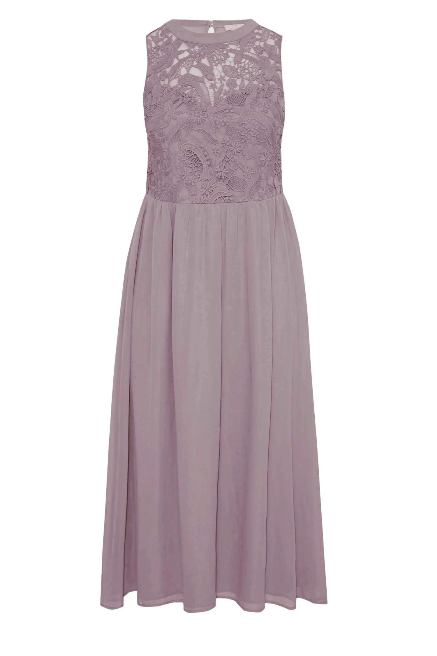 YOURS LONDON Curve Purple Lace Front Chiffon Maxi Dress 6 YOURS LONDON Curve Purple Lace Front Chiffon Maxi Dress - Image 6