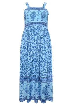 LIMITED COLLECTION Curve Blue Floral Border Print Maxi Dress 10 LIMITED COLLECTION Curve Blue Floral Border Print Maxi Dress -JOICY Clothing Shop debaa31a 0c28 4d 215799 X