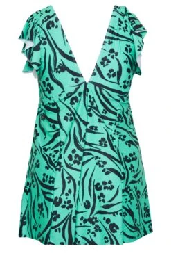 YOURS Curve Turquoise Green Animal Print Tummy Control Swim Dress 11 YOURS Curve Turquoise Green Animal Print Tummy Control Swim Dress -JOICY Clothing Shop e0740135 db65 40 150301 Y