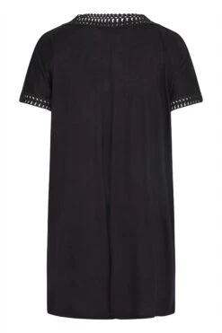 YOURS Curve Black Contrast Trim Tunic Dress -JOICY Clothing Shop ea6e0b1a a9de 46 300736 Y
