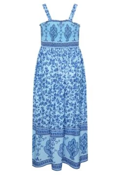 LIMITED COLLECTION Curve Blue Floral Border Print Maxi Dress 11 LIMITED COLLECTION Curve Blue Floral Border Print Maxi Dress -JOICY Clothing Shop eaf9ba41 21e1 4b 215799 Y