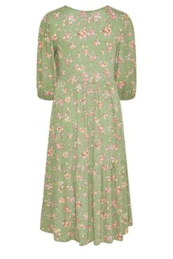 BUMP IT UP MATERNITY Curve Green Floral Print Tiered Wrap Dress 11 BUMP IT UP MATERNITY Curve Green Floral Print Tiered Wrap Dress -JOICY Clothing Shop efe89535 6d1e 47 158354 Y