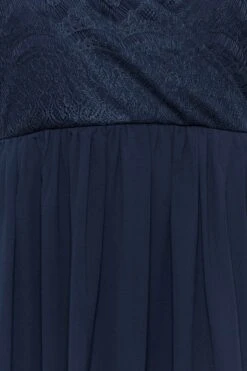 YOURS LONDON Curve Navy Blue Lace Detail Wrap Maxi Dress -JOICY Clothing Shop f1aaf778 0f0e 41 161893 Z