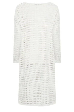 YOURS Curve White Crochet Midaxi Dress -JOICY Clothing Shop f4a22fd9 ff47 4b 192834 Y