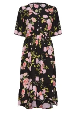 YOURS Curve Black Floral Maxi Dress 12 YOURS Curve Black Floral Maxi Dress -JOICY Clothing Shop f4c458dc 8a69 49 137328 X