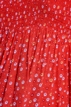 BUMP IT UP MATERNITY Curve Red Ditsy Print Tiered Dress -JOICY Clothing Shop f58075f6 cef8 4c 158350 Z