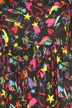 LIMITED COLLECTION Curve Black Scribble Print Smock Dress -JOICY Clothing Shop f6065329 b067 45 215777 Z