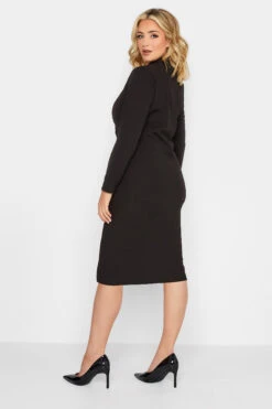 YOURS PETITE Curve Black Scuba Blazer Dress -JOICY Clothing Shop f807d5df 0ca1 44 174447 C