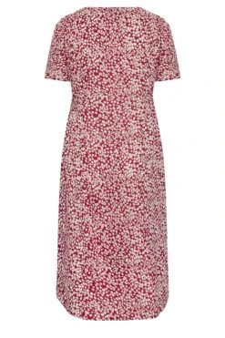 YOURS Curve Red Ditsy Print Tea Dress -JOICY Clothing Shop fa3c15ea d68e 46 137443 Y