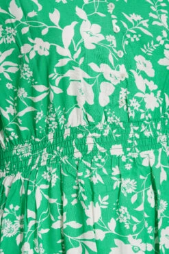 YOURS Curve Green Floral Dipped Hem Dress 9 YOURS Curve Green Floral Dipped Hem Dress -JOICY Clothing Shop fafab65a fb50 44 137119 Z