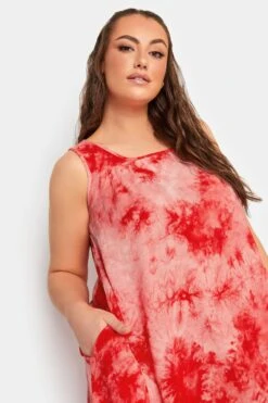 YOURS Curve Coral Orange Tie Dye Print Swing Dress 8 YOURS Curve Coral Orange Tie Dye Print Swing Dress -JOICY Clothing Shop ff82e8b6 58e0 4c 137445 D